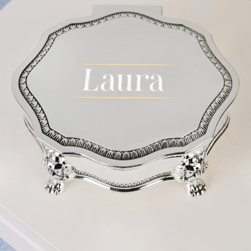 Name - silbernes Schmuckkästchen Name - silbernes Schmuckkästchen