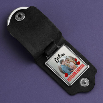 Perfekter ehemann - Schlüsselanhänger mit Foto Perfekter ehemann - Schlüsselanhänger mit Foto